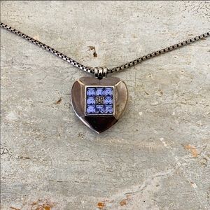 Beautiful Givenchy gunmetal necklace